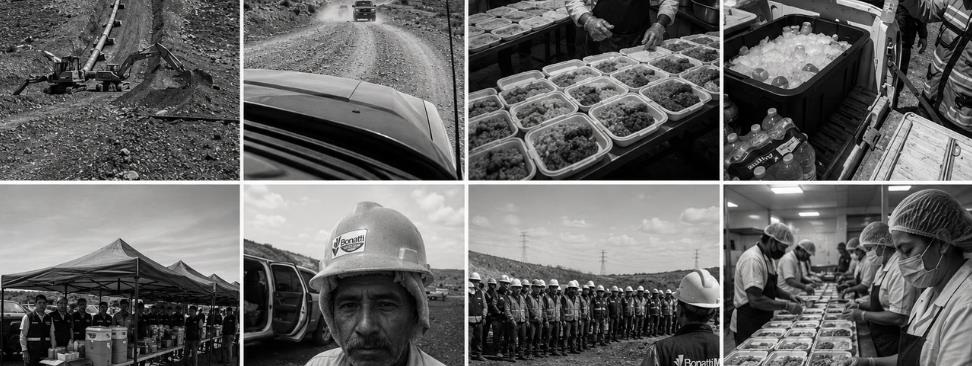Archivo del portafolio CICSA: frentes de obra, traslados, preparación de alimentos y servicio en campamento